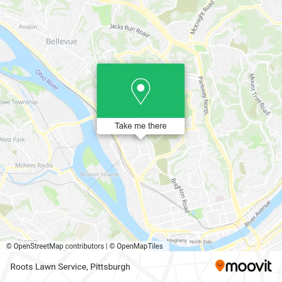 Roots Lawn Service map