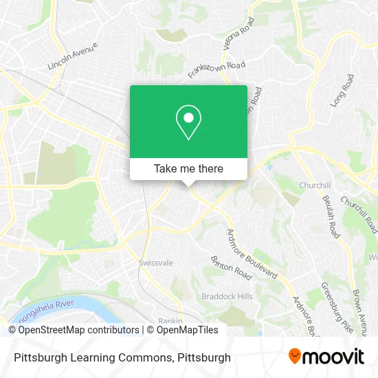 Pittsburgh Learning Commons map