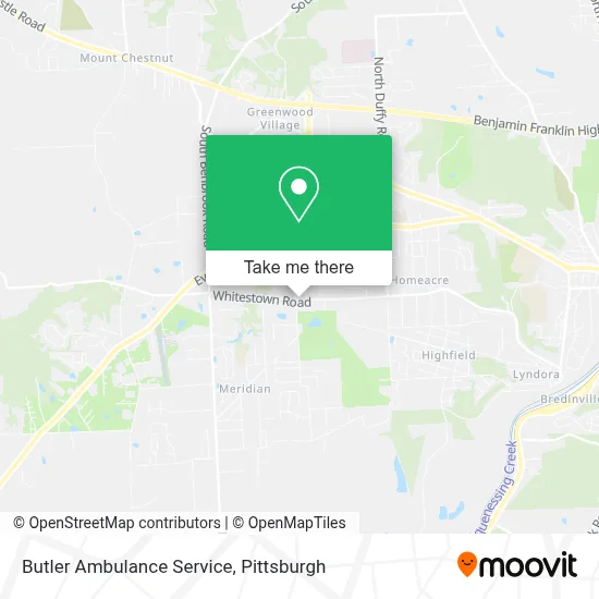 Butler Ambulance Service map