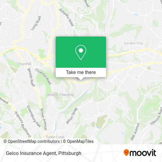 Geico Insurance Agent map