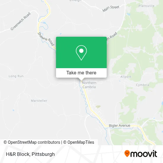 H&R Block map