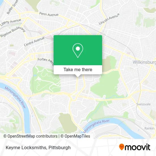 Keyme Locksmiths map