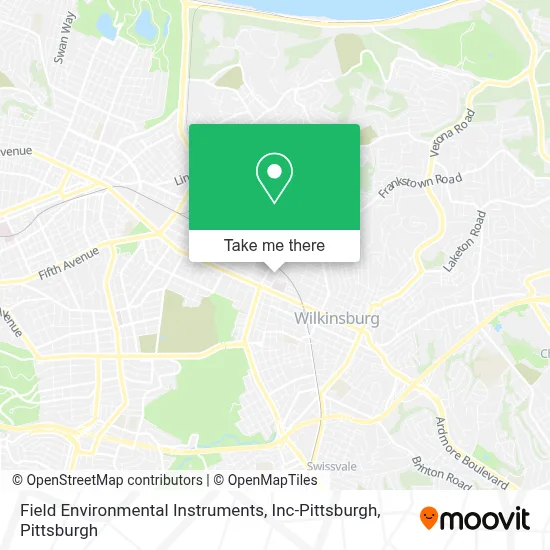 Field Environmental Instruments, Inc-Pittsburgh map