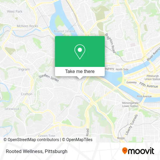 Rooted Wellness map