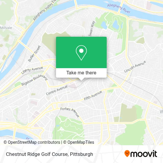 Chestnut Ridge Golf Course map