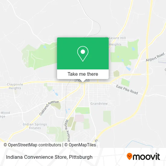 Indiana Convenience Store map