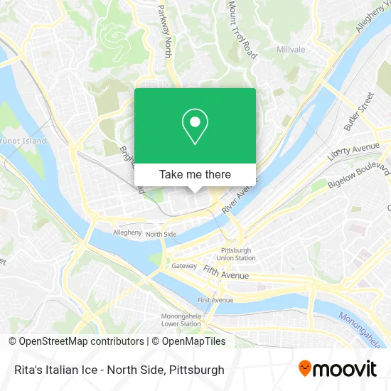 Rita's Italian Ice - North Side map