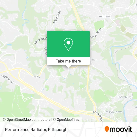 Performance Radiator map