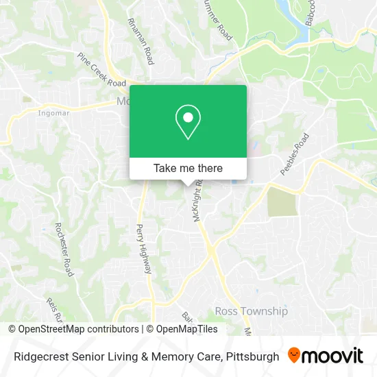 Ridgecrest Senior Living & Memory Care map
