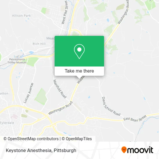 Keystone Anesthesia map