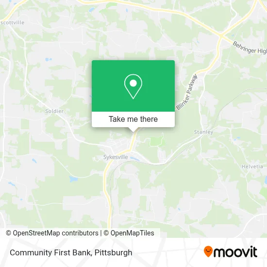 Community First Bank map