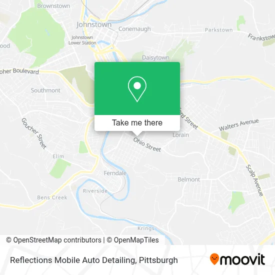 Reflections Mobile Auto Detailing map