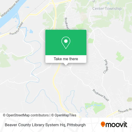 Beaver County Library System Hq map