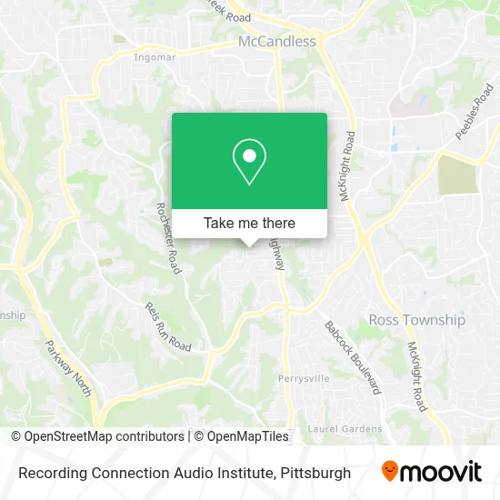 Recording Connection Audio Institute map
