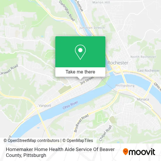 Homemaker Home Health Aide Service Of Beaver County map