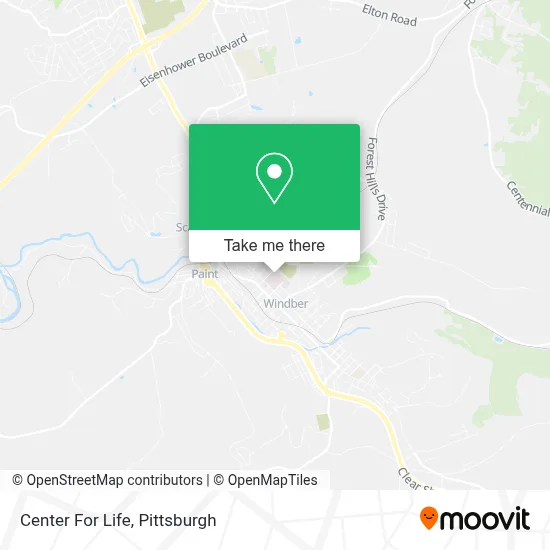 Center For Life map