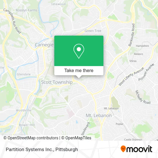 Partition Systems Inc. map