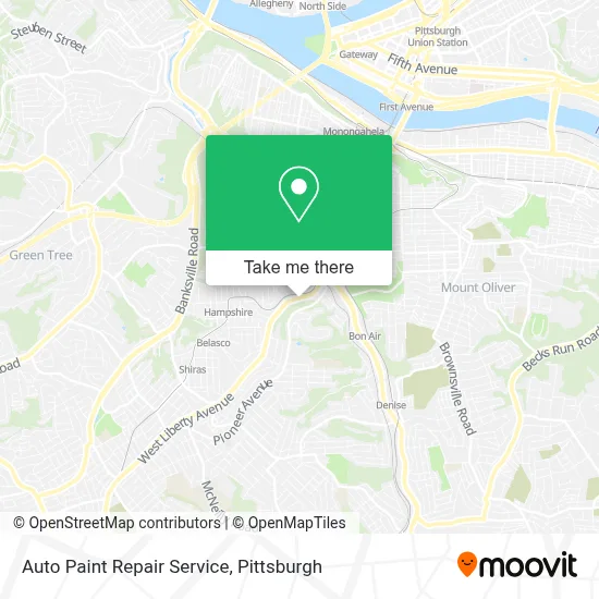 Auto Paint Repair Service map