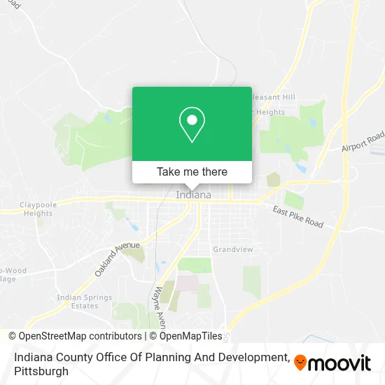 Indiana County Office Of Planning And Development map