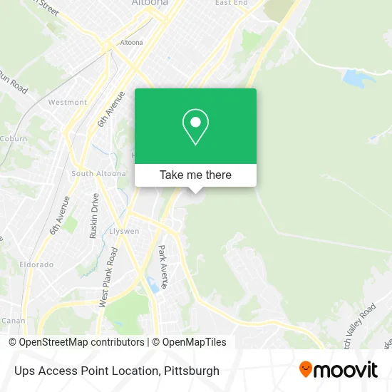 Ups Access Point Location map