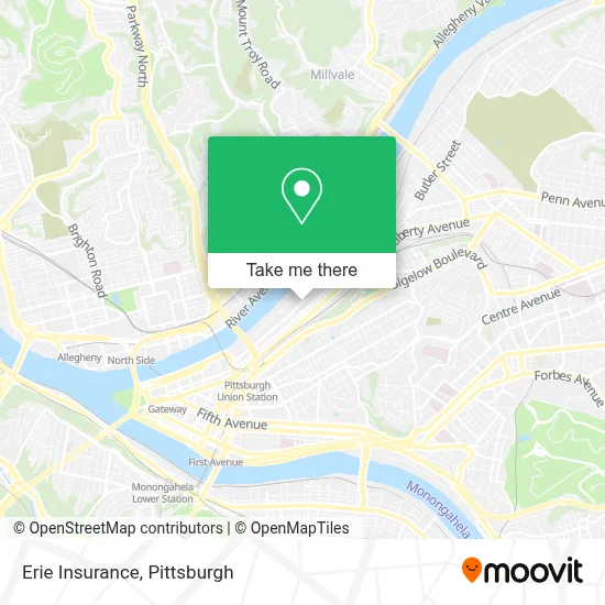 Erie Insurance map