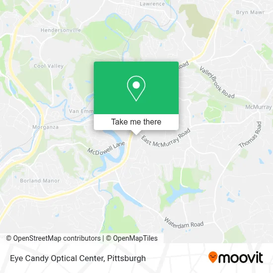Eye Candy Optical Center map