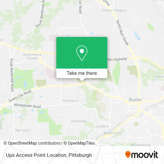 Ups Access Point Location map