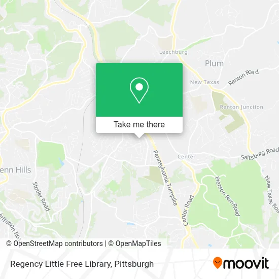 Regency Little Free Library map
