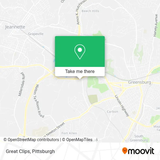 Great Clips map