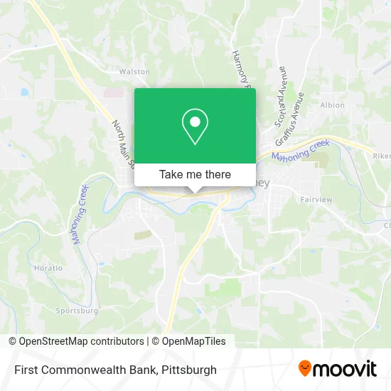 First Commonwealth Bank map