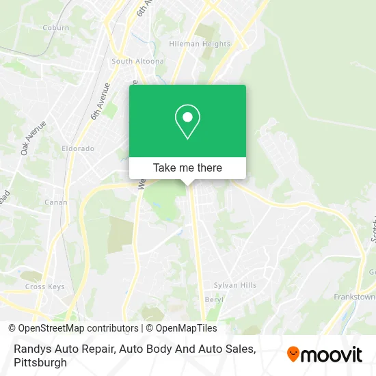 Randys Auto Repair, Auto Body And Auto Sales map