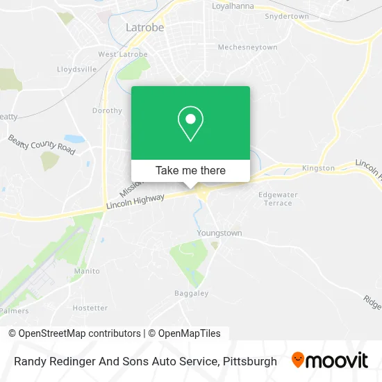 Randy Redinger And Sons Auto Service map