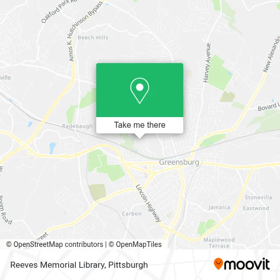 Reeves Memorial Library map