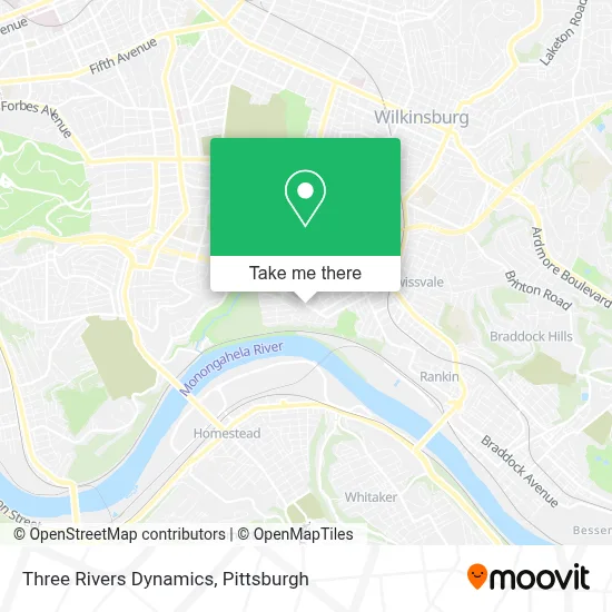 Three Rivers Dynamics map