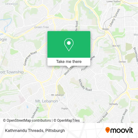 Kathmandu Threads map