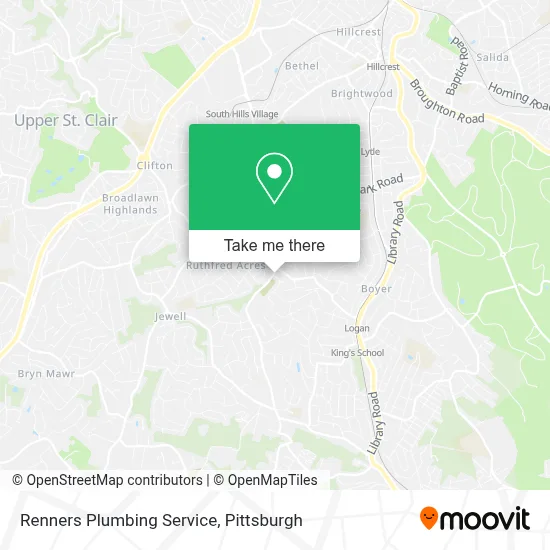 Renners Plumbing Service map