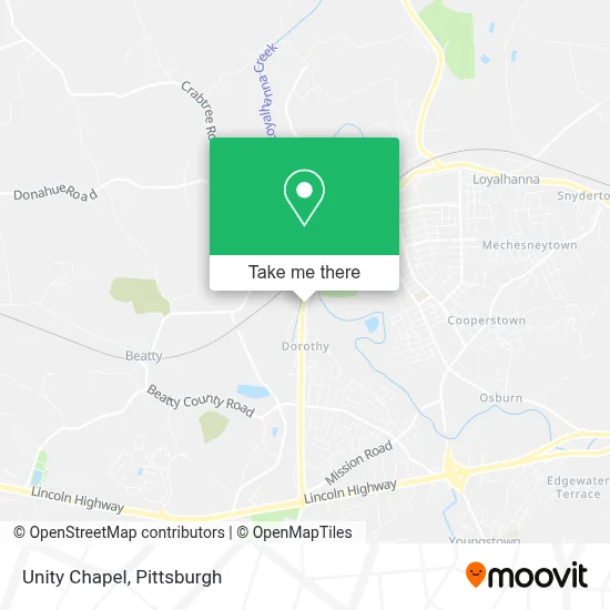 Unity Chapel map