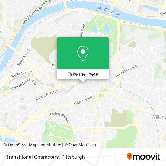 Transitional Characters map