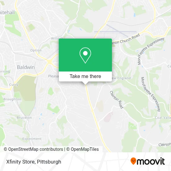 Xfinity Store map