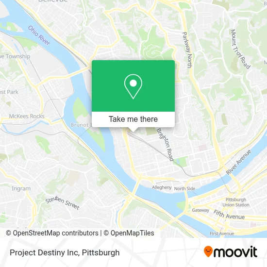 Project Destiny Inc map