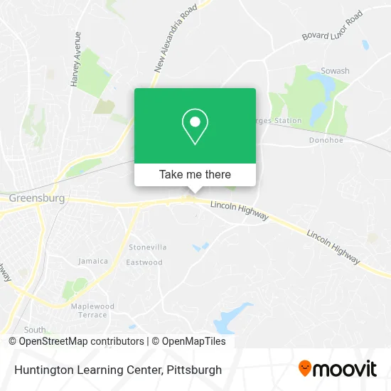 Huntington Learning Center map