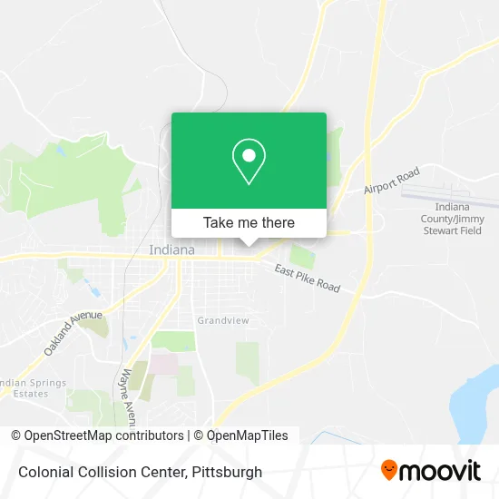 Colonial Collision Center map