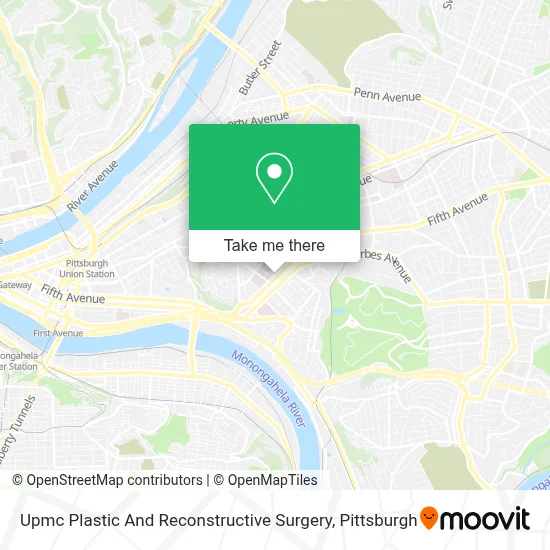 Upmc Plastic And Reconstructive Surgery map