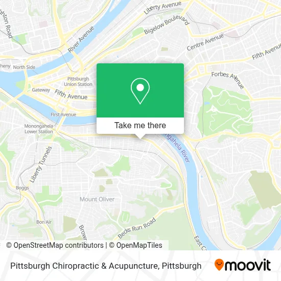 Pittsburgh Chiropractic & Acupuncture map