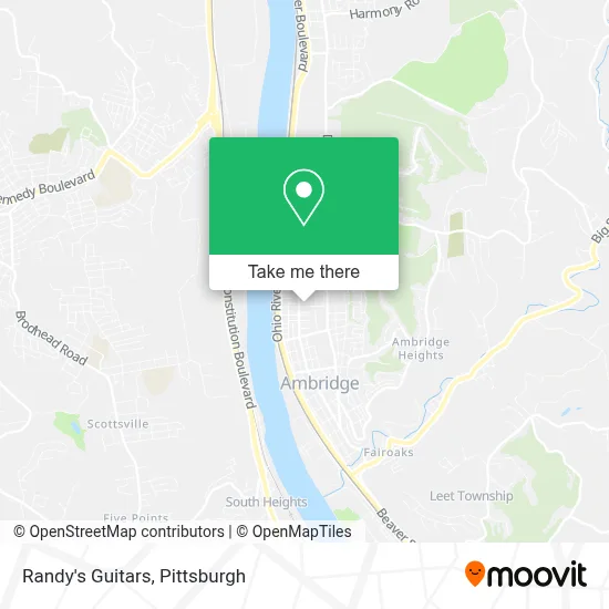 Randy's Guitars map