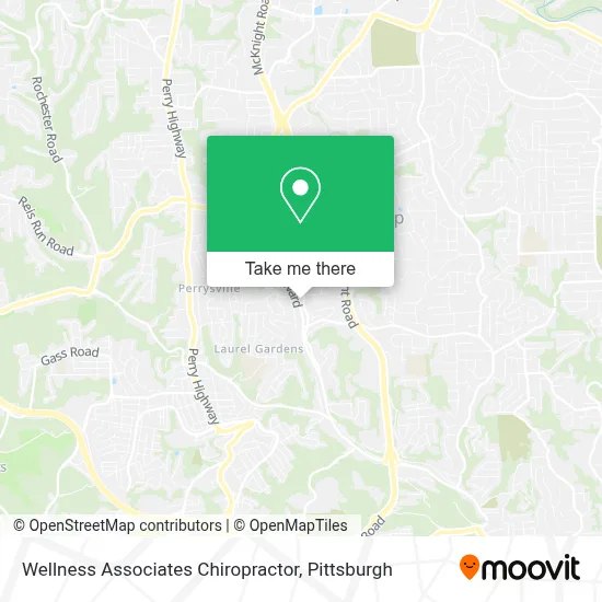 Wellness Associates Chiropractor map