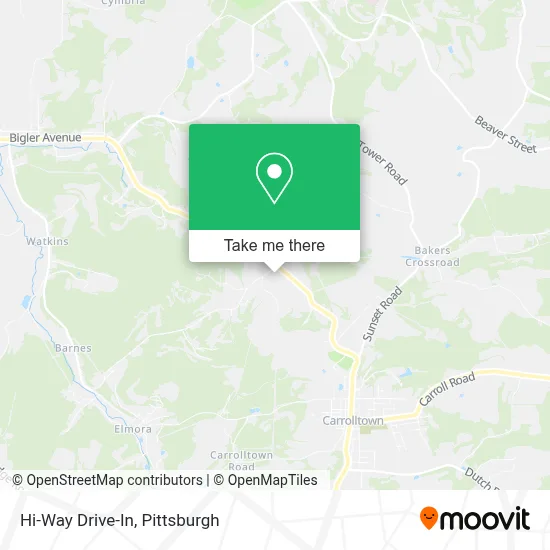 Hi-Way Drive-In map