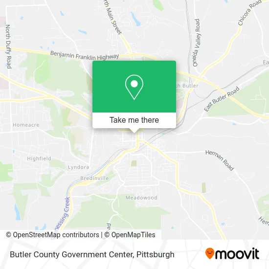 Butler County Government Center map