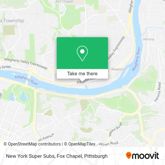 New York Super Subs, Fox Chapel map