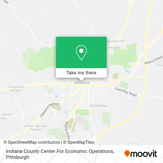 Indiana County Center For Economic Operations map